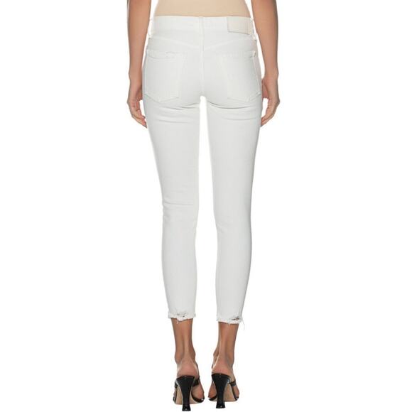 Moussy Vintage | Women’s Velma White Destroyed High-Waist Skinny Jeans Denim 27 - Picture 2 of 12